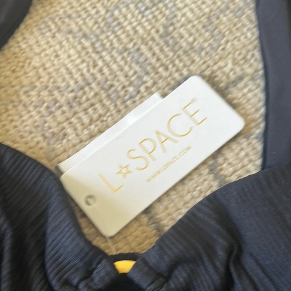 L*Space Anthropologie Beatrix Longsleeve Ribbed Bikini Top